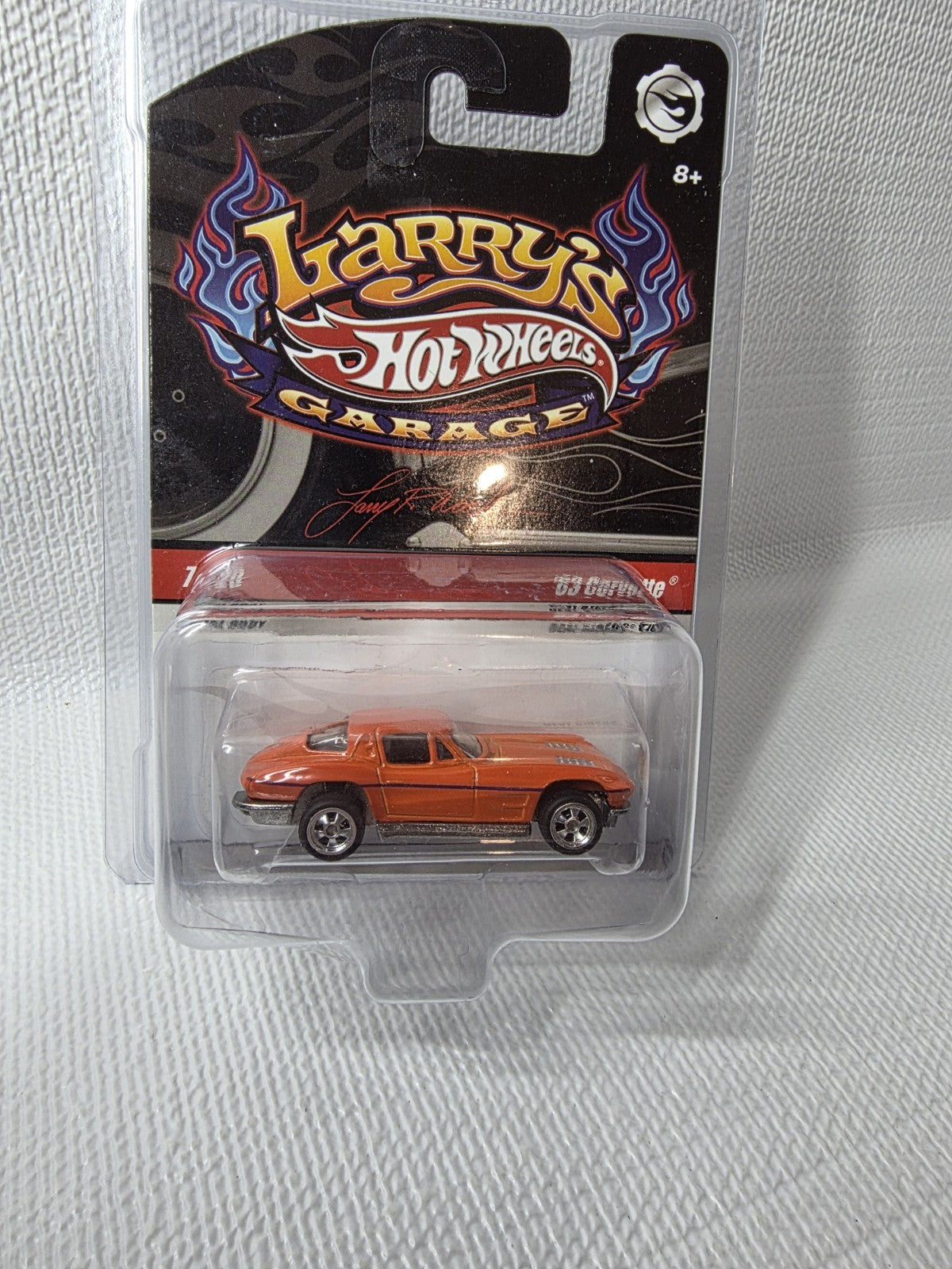 Hotwheels Larrys Garage Real Riders 1963 Corvette Orange0